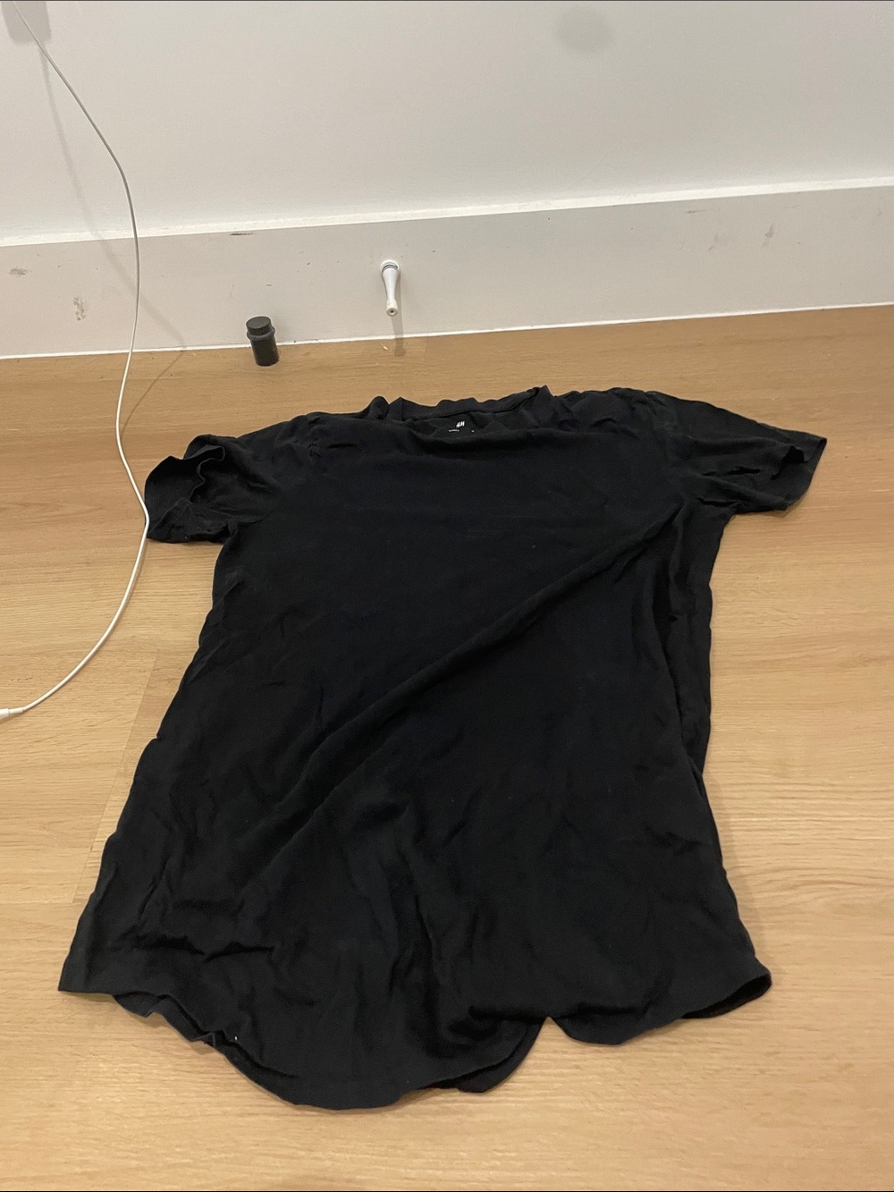 H&M Black Short Sleeve Crew Neck Tee